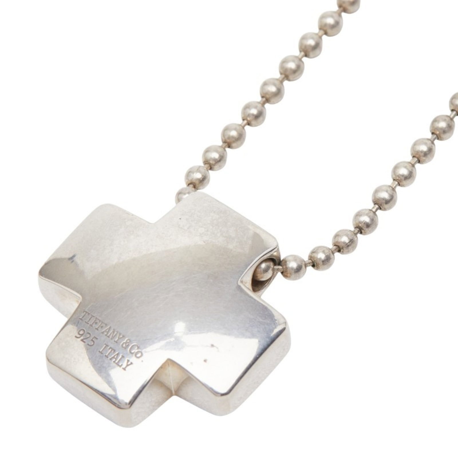 Tiffany Roman Cross Necklace in 925 Sterling Silver for Women - TIFFANY & Co.: Tiffany Roman Cross Necklace in 925 Sterling Silver for Women - TIFFANY & Co. Exceptional Tiffany Roman Cross Necklace 925 available for auction. Review complete item specifications below for detailed