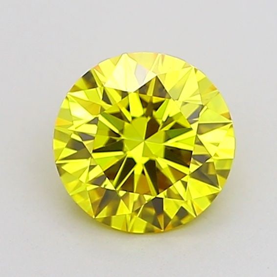 IGI Round 1.02ct Fancy Vivid Yellow IF Lab Diamond: IGI Round 1.02ct Fancy Vivid Yellow IF Lab Diamond Experience the brilliance of nature's own sunshine with this stunning 1.02ct Fancy Vivid Yellow IF lab diamond, boasting exceptional clarity and poli