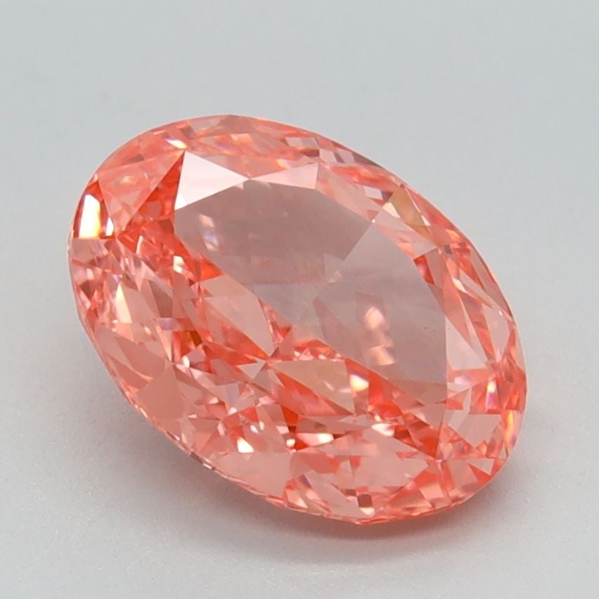 IGI Oval 1.76ct Fancy Vivid Pink VVS2 Loose Lab Diamond: IGI Oval 1.76ct Fancy Vivid Pink VVS2 Loose Lab Diamond A true gem for the discerning collector, this 1.76ct Fancy Vivid Pink VVS2 loose lab diamond boasts exceptional color and clarity, making it a