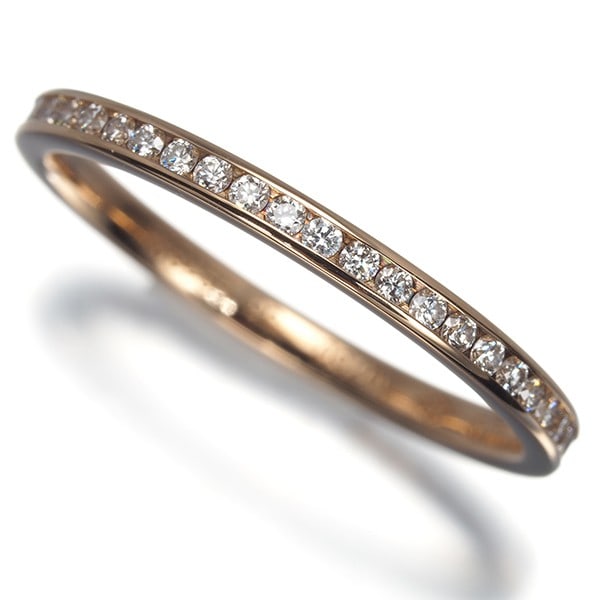 Gold Fred Ring Diamond For Love Full Eternity Eu53 18K 750 Rose: Gold Fred Ring Diamond For Love Full Eternity Eu53 18K 750 Rose Eternal love is forever sealed in this stunning 18k rose gold ring, adorned with a natural diamond that shines bright as a symbol of dev