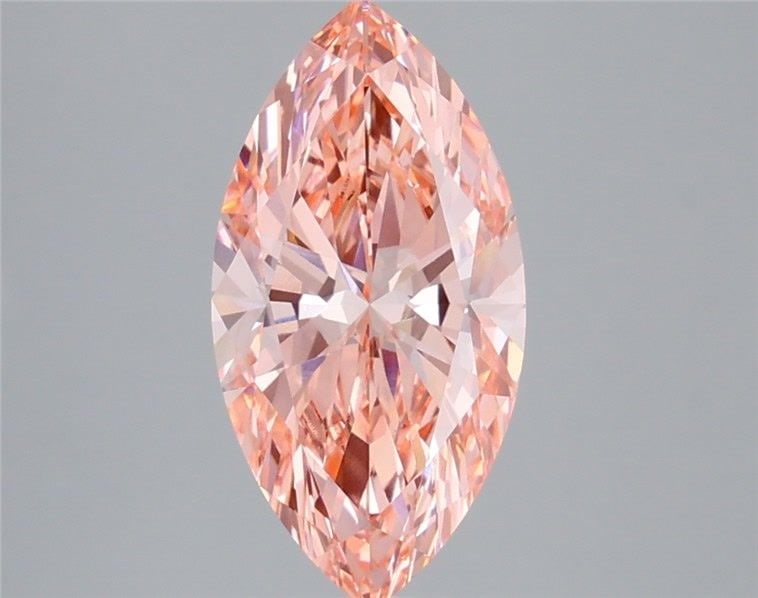 IGI Marquise 2.99ct Fancy Vivid Pink VVS2 Loose Lab Diamond: IGI Marquise 2.99ct Fancy Vivid Pink VVS2 Loose Lab Diamond Imagine owning a truly one-of-a-kind treasure - a 2.99ct Fancy Vivid Pink VVS2 loose lab diamond, certified by the International Gemological