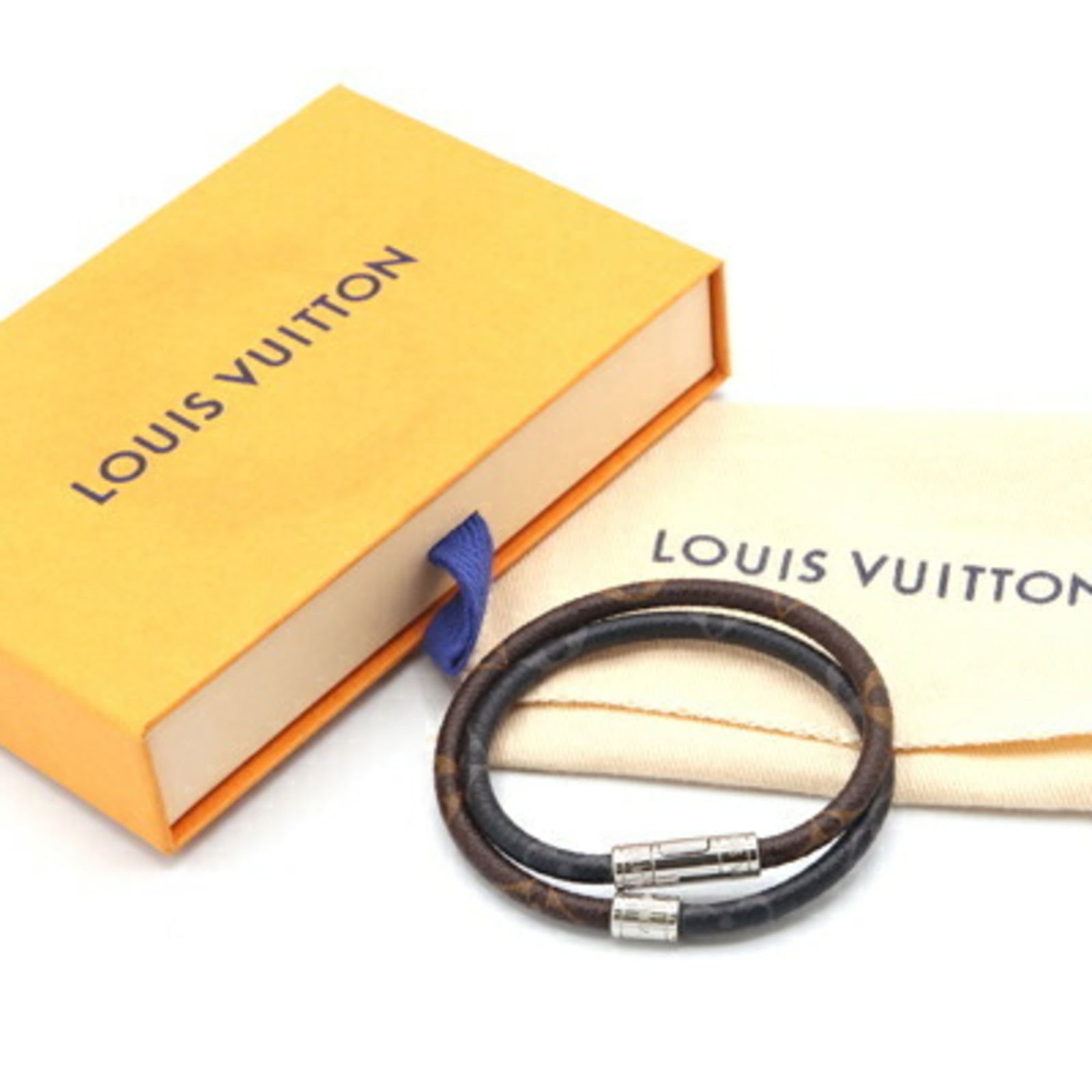 Louis Vuitton Monogram Eclipse Charm Bracelet (Canvas & Metal) - 6