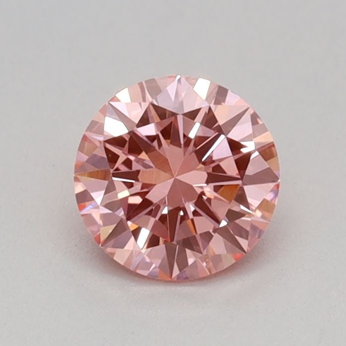 IGI Round 0.31ct Fancy Vivid Pink VVS2 Loose Lab Diamond: IGI Round 0.31ct Fancy Vivid Pink VVS2 Loose Lab Diamond Experience the beauty of nature with this stunning 0.31ct Fancy Vivid Pink VVS2 loose lab diamond, certified by IGI and boasting exceptional