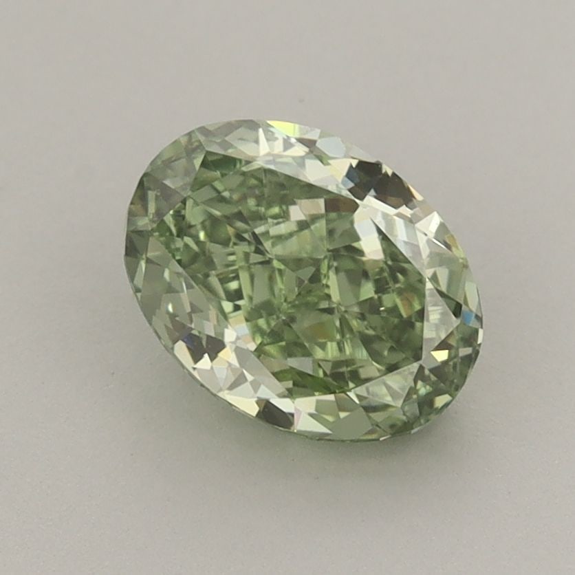 IGI Oval 1.39ct Fancy Vivid Green VVS1 Loose Lab Diamond: IGI Oval 1.39ct Fancy Vivid Green VVS1 Loose Lab Diamond Experience the rare beauty of a Fancy Vivid Green diamond, one of the most unique and coveted colors in nature. This exceptional 1.39ct lab-gro