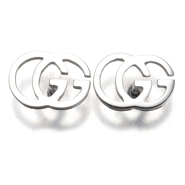 Gold Gucci Earrings Gg Running 18K 750 White: Gold Gucci Earrings Gg Running 18K 750 White Elevate your style with these stunning 18k white gold Gucci earrings, featuring the iconic GG Running motif that embodies the brand's sporty-chic aesthetic