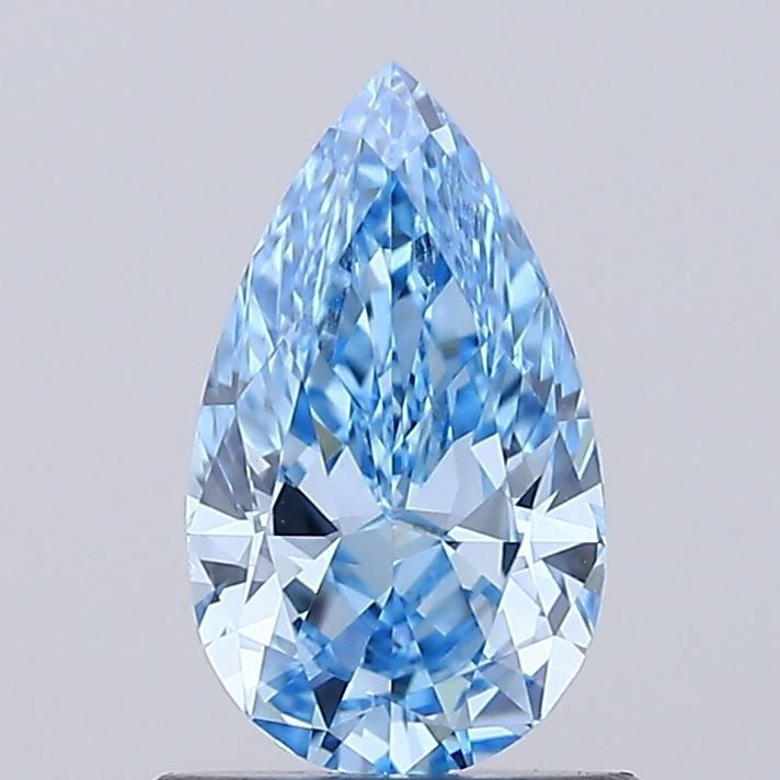 Loose Lab Diamond - IGI Pear 1.03ct Fancy Vivid Blue VVS2: Loose Lab Diamond - IGI Pear 1.03ct Fancy Vivid Blue VVS2 A stunning Fancy Vivid Blue lab diamond, certified by the International Gemological Institute (IGI), boasts exceptional clarity and cut qualit