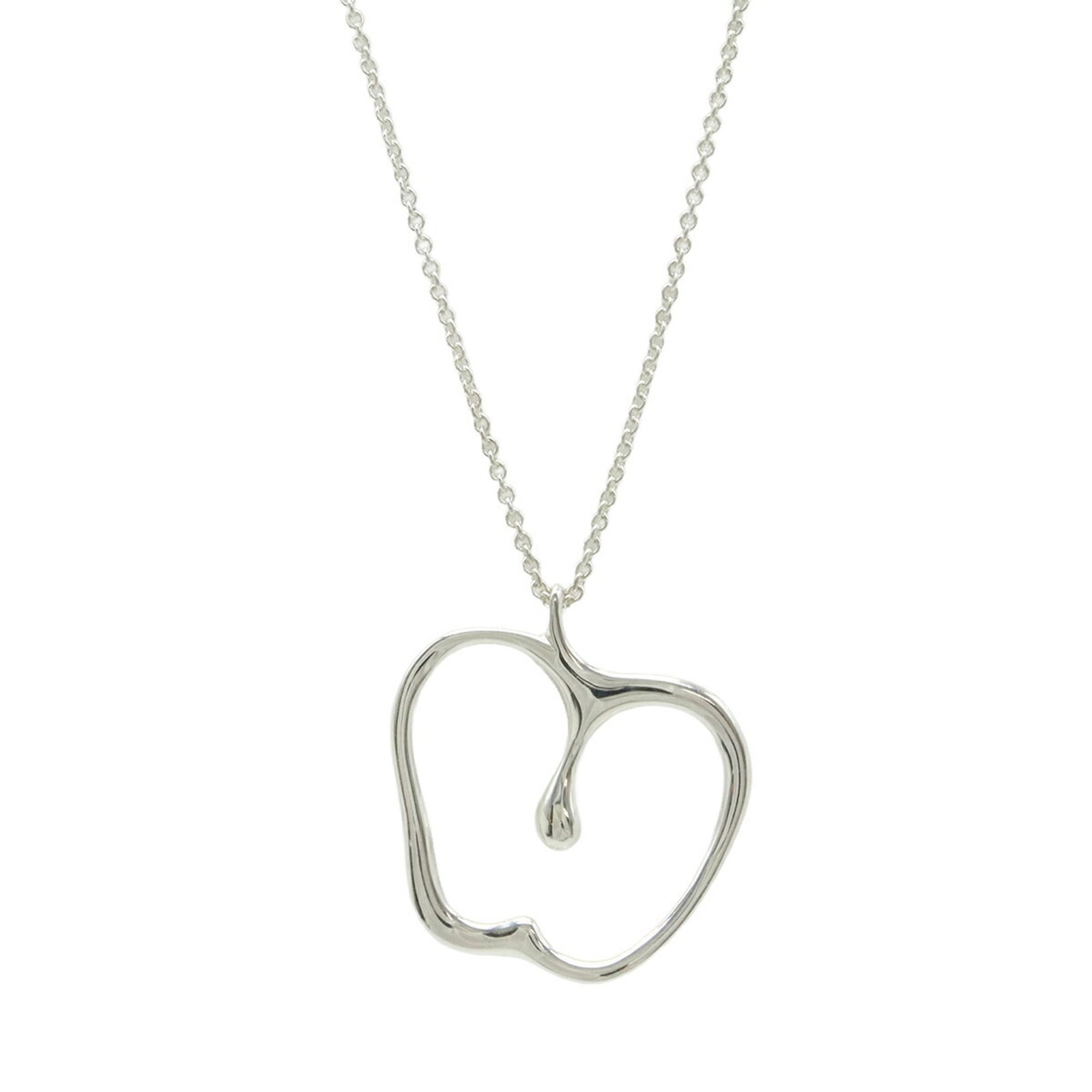Tiffany & Co. Elsa Peretti Apple Necklace Pendant in 925 Sterling Silver: Tiffany & Co. Elsa Peretti Apple Necklace Pendant in 925 Sterling Silver Elegantly crafted by Elsa Peretti, the iconic Apple Necklace Pendant from Tiffany & Co. shines in sterling silver. This timeles