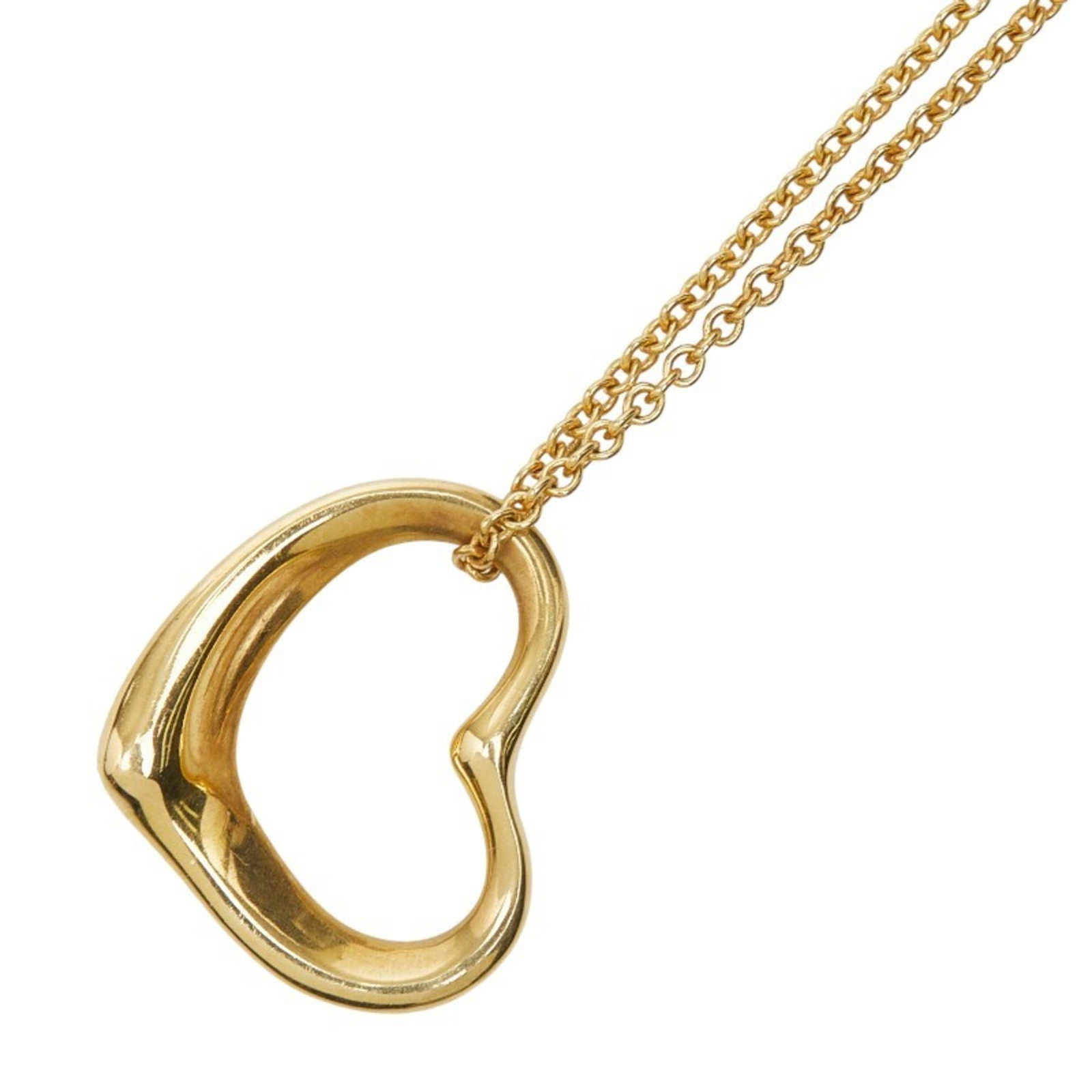 Women. Tiffany & Co. Open Heart Necklace in 18K Yellow Gold for (1 of 7)