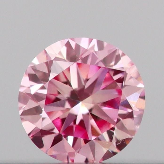 IGI Round 0.12ct Fancy Intense Pink VVS2 Loose Lab Diamond: IGI Round 0.12ct Fancy Intense Pink VVS2 Loose Lab Diamond Experience the rare beauty of a Fancy Intense Pink diamond, one of the most coveted colors in the world of gemstones. This 0.12ct VVS2 lab-gr