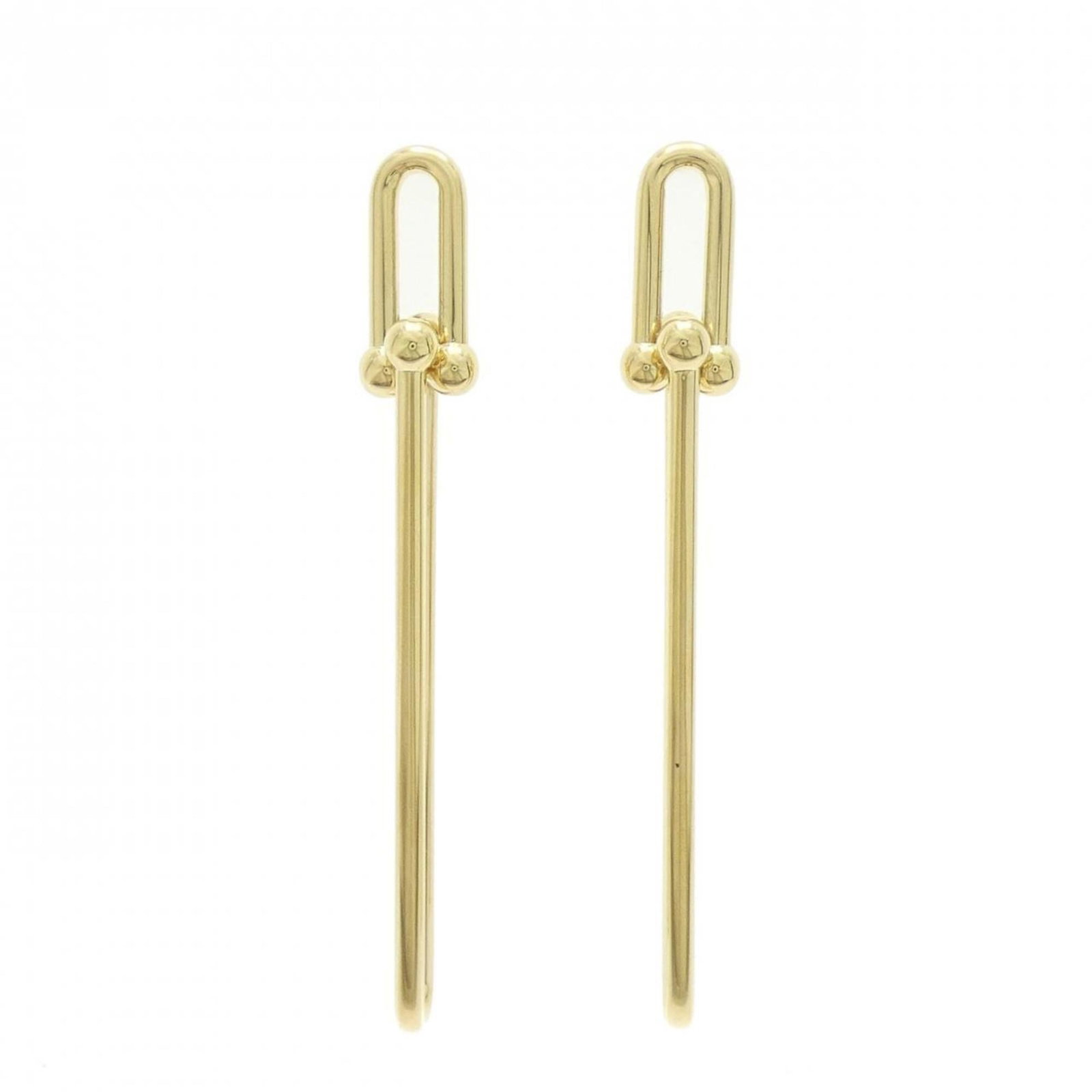 Tiffany 18k Yellow Gold Ring Earrings: Tiffany 18k Yellow Gold Ring Earrings Elevate your style with these stunning 18k yellow gold Tiffany earrings, crafted from high-quality gold and boasting a sleek, sophisticated design that exudes lux