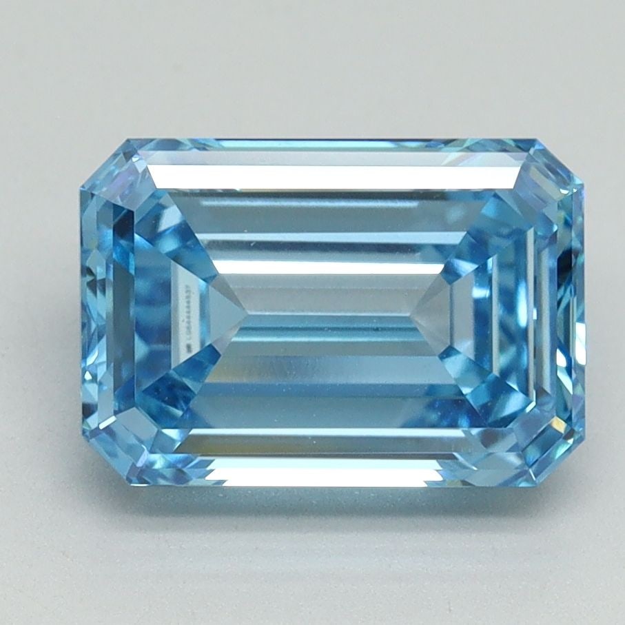 Loose Lab Diamond - IGI Emerald 3.06ct Fancy Vivid Blue VVS2: Loose Lab Diamond - IGI Emerald 3.06ct Fancy Vivid Blue VVS2 Experience the unparalleled beauty of a lab-grown diamond, certified by the International Gemological Institute (IGI) as Fancy Vivid Blue,