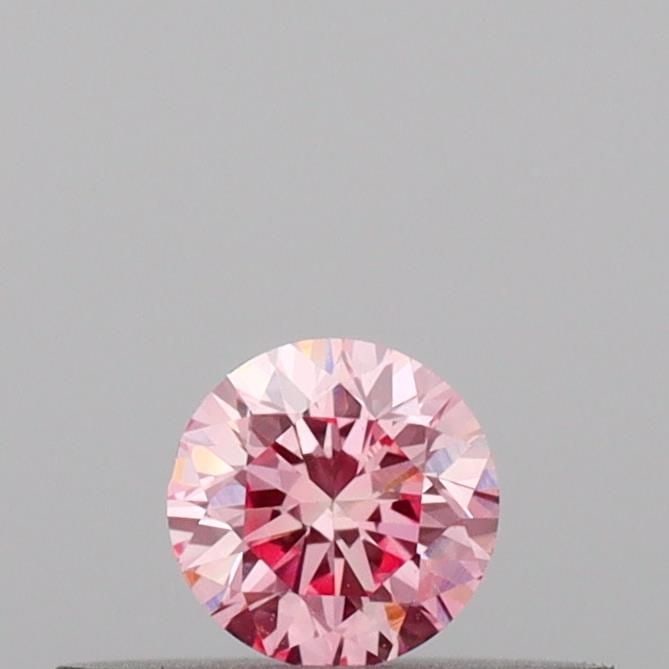 IGI Round 0.17ct Fancy Vivid Pink VVS2 Loose Lab Diamond: IGI Round 0.17ct Fancy Vivid Pink VVS2 Loose Lab Diamond Experience the beauty of nature in a lab-grown diamond, certified by IGI as Fancy Vivid Pink with exceptional clarity (VVS2) and a vibrant