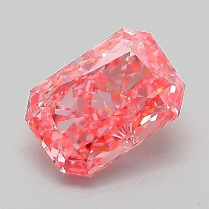 IGI Radiant 1.06ct Fancy Vivid Pink VVS2 Loose Lab Diamond: IGI Radiant 1.06ct Fancy Vivid Pink VVS2 Loose Lab Diamond Experience the rare beauty of a Fancy Vivid Pink diamond, one of the most coveted colors in the world of gemstones. This stunning 1.06ct lab-