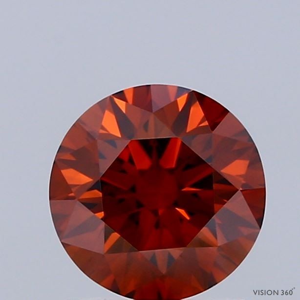 IGI Round 1.28ct Fancy Deep Brownish Orange VVS1 Ideal Loose Lab Diamond: IGI Round 1.28ct Fancy Deep Brownish Orange VVS1 Ideal Loose Lab Diamond Experience the beauty of nature in a lab-grown diamond, certified by IGI as Fancy Deep Brownish Orange VVS1 Ideal, boasting exc