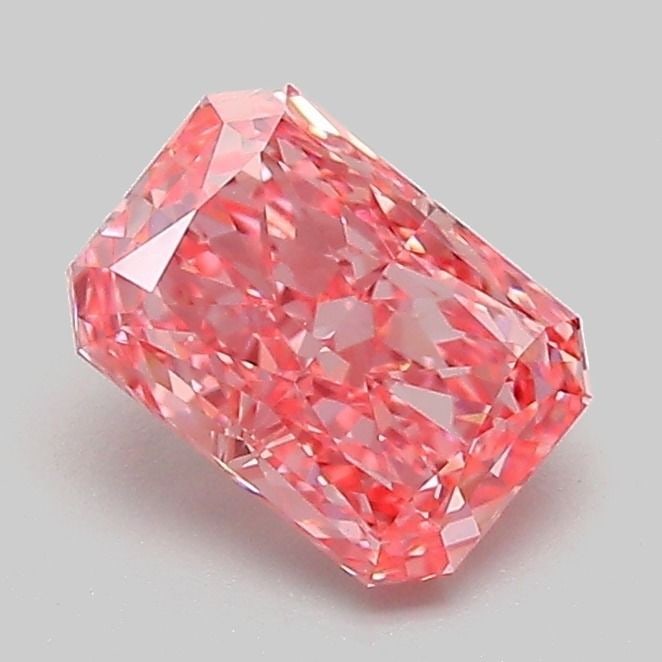 IGI Radiant 1.04ct Fancy Vivid Pink VVS2 Loose Lab Diamond: IGI Radiant 1.04ct Fancy Vivid Pink VVS2 Loose Lab Diamond Experience the beauty of nature in a lab-grown wonder, this 1.04ct Fancy Vivid Pink VVS2 loose diamond shines with exceptional clarity and