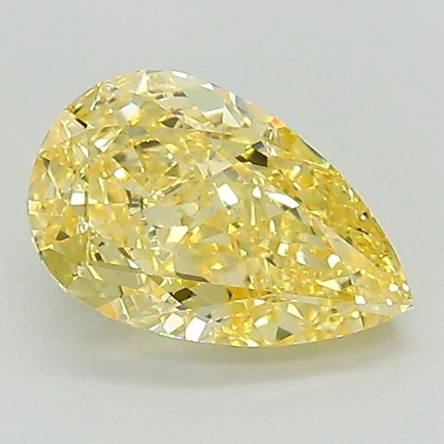 Loose Lab Diamond - IGI Pear 1.14ct Fancy Intense Yellow VVS2: Loose Lab Diamond - IGI Pear 1.14ct Fancy Intense Yellow VVS2 Experience the vibrant warmth of a rare, lab-grown Fancy Intense Yellow diamond, certified by IGI as VVS2 in clarity and EX in polish and