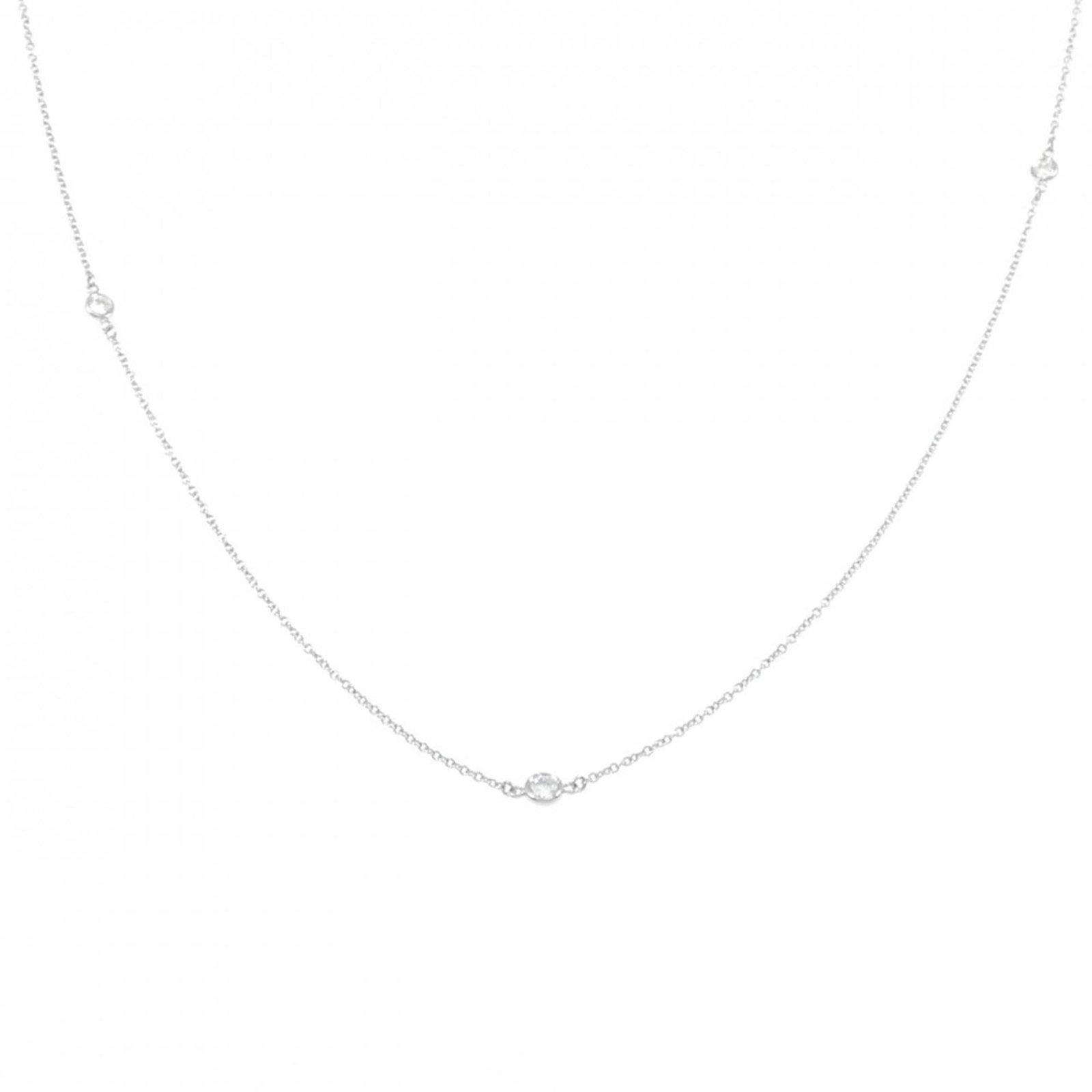 Necklace Tiffany & Co. By the Yard Sprinkle: Necklace Tiffany & Co. By the Yard Sprinkle Elevate your style with the iconic Tiffany & Co. By the Yard Sprinkle necklace, boasting 950 platinum and a stunning diamond stone set in a timeless design.
