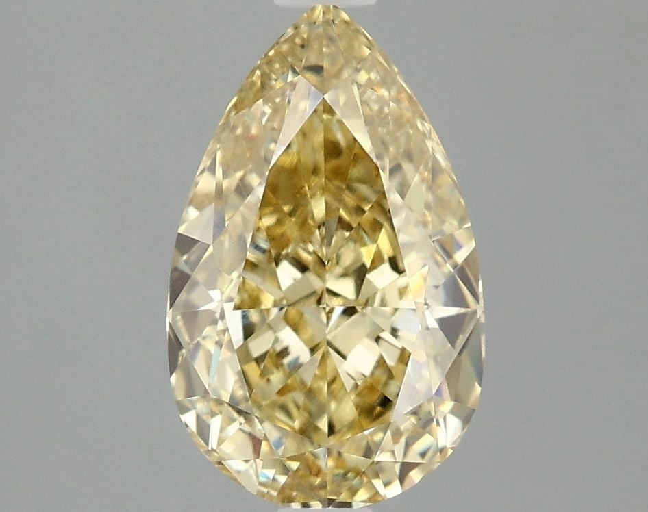Loose Lab Diamond - IGI Pear 2.07ct Fancy Intense Yellow VVS2: Loose Lab Diamond - IGI Pear 2.07ct Fancy Intense Yellow VVS2 Experience the vibrant beauty of nature with this stunning 2.07ct Fancy Intense Yellow lab diamond, certified by the International