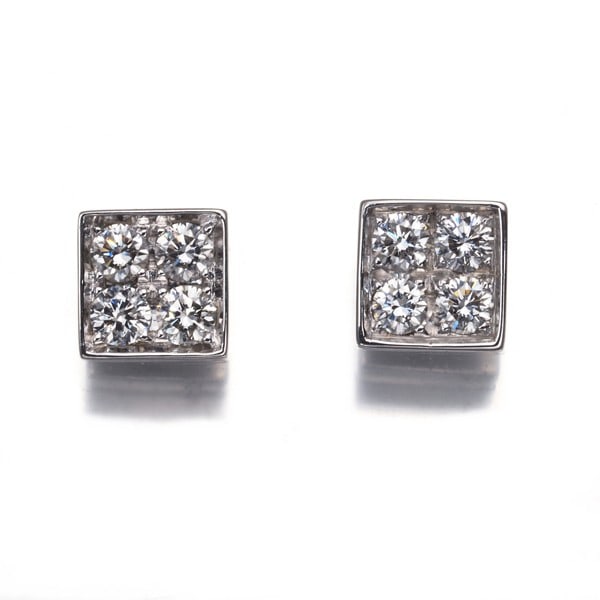 Bvlgari 18K White Gold Diamond Earrings - Lucea (1 of 5)