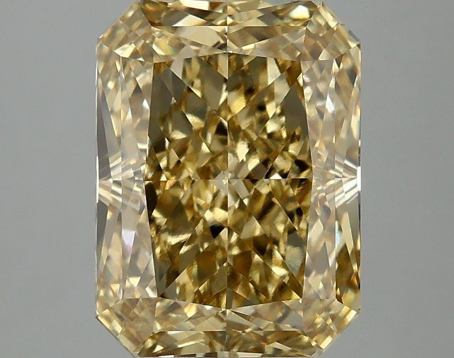 IGI Radiant 4.1ct Fancy Intense Gray Yellow VVS2 Loose Lab Diamond: IGI Radiant 4.1ct Fancy Intense Gray Yellow VVS2 Loose Lab Diamond Experience the rare beauty of a Fancy Intense Gray Yellow lab diamond, certified by IGI as VVS2 in clarity and EX in polish and symme