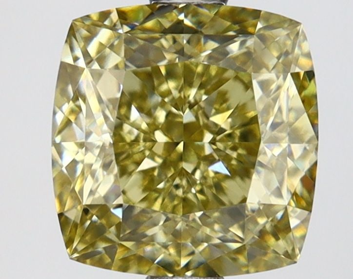Loose Lab Diamond - IGI Cushion Modified 2.58ct Fancy Intense Gray Yellow VVS2: Loose Lab Diamond - IGI Cushion Modified 2.58ct Fancy Intense Gray Yellow VVS2 Experience the unique beauty of a lab-grown diamond, boasting an intense gray yellow hue that's sure to turn heads. This