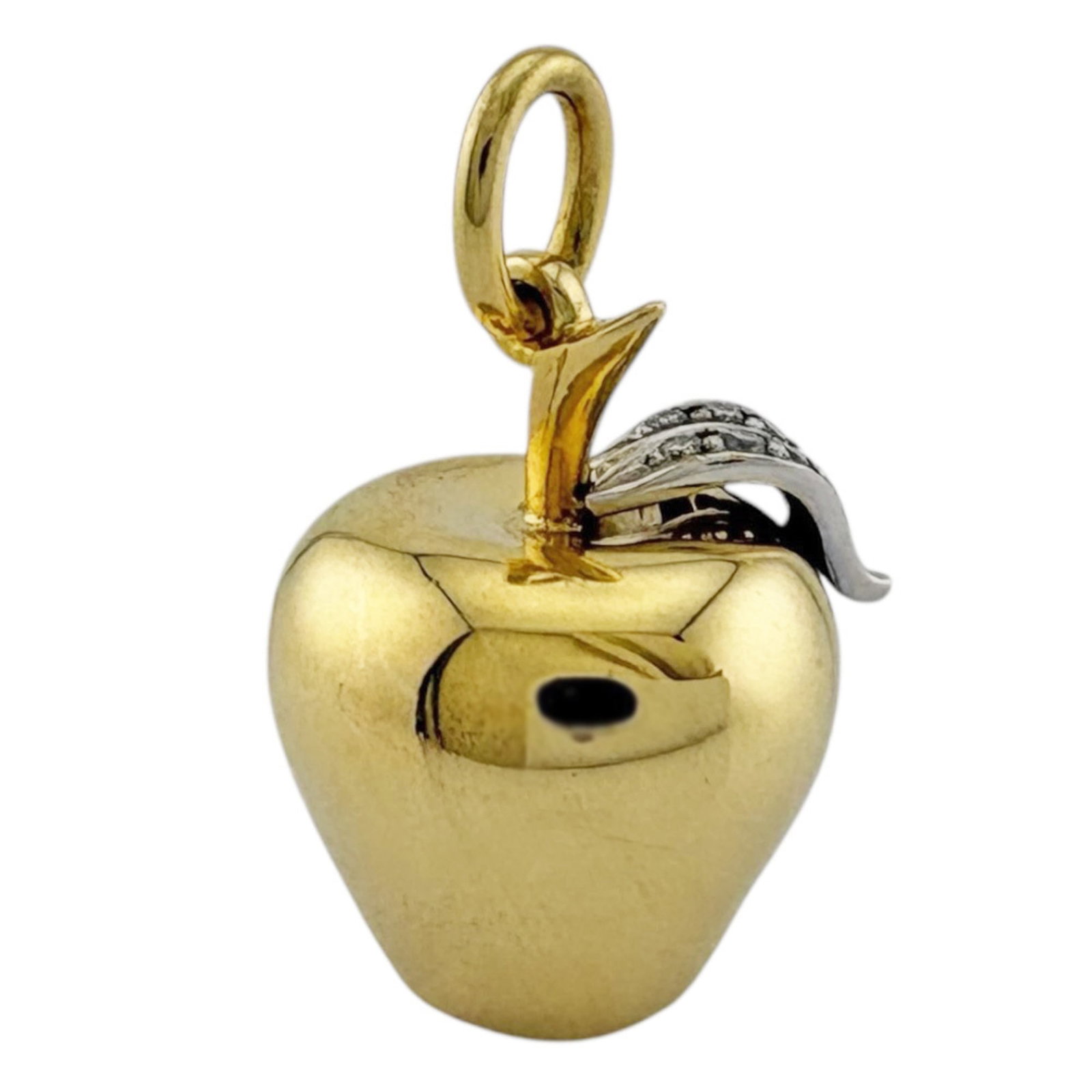 Pre-owned Apple Charm - Tiffany & Co. 18k Gold Diamond Pendant Top for Women: Pre-owned Apple Charm - Tiffany & Co. 18k Gold Diamond Pendant Top for Women Exceptional Pre Apple Charm Tiffany Co available for auction. Review complete item specifications below for detailed inform