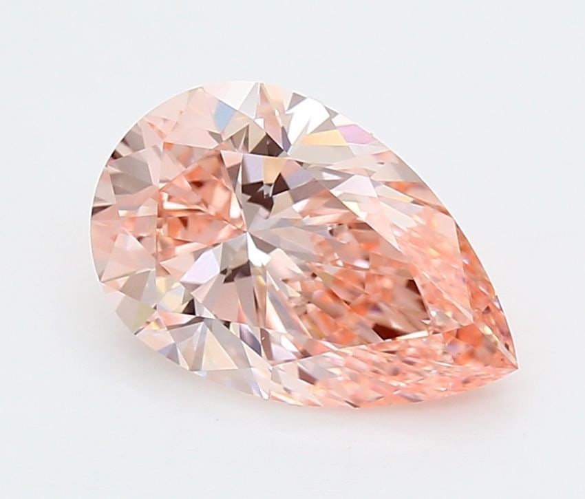 Loose Lab Diamond - IGI Pear 2.52ct Fancy Vivid Pink VVS2: Loose Lab Diamond - IGI Pear 2.52ct Fancy Vivid Pink VVS2 Experience the rare beauty of a lab-grown diamond, certified by the International Gemological Institute (IGI) as Fancy Vivid Pink, with except