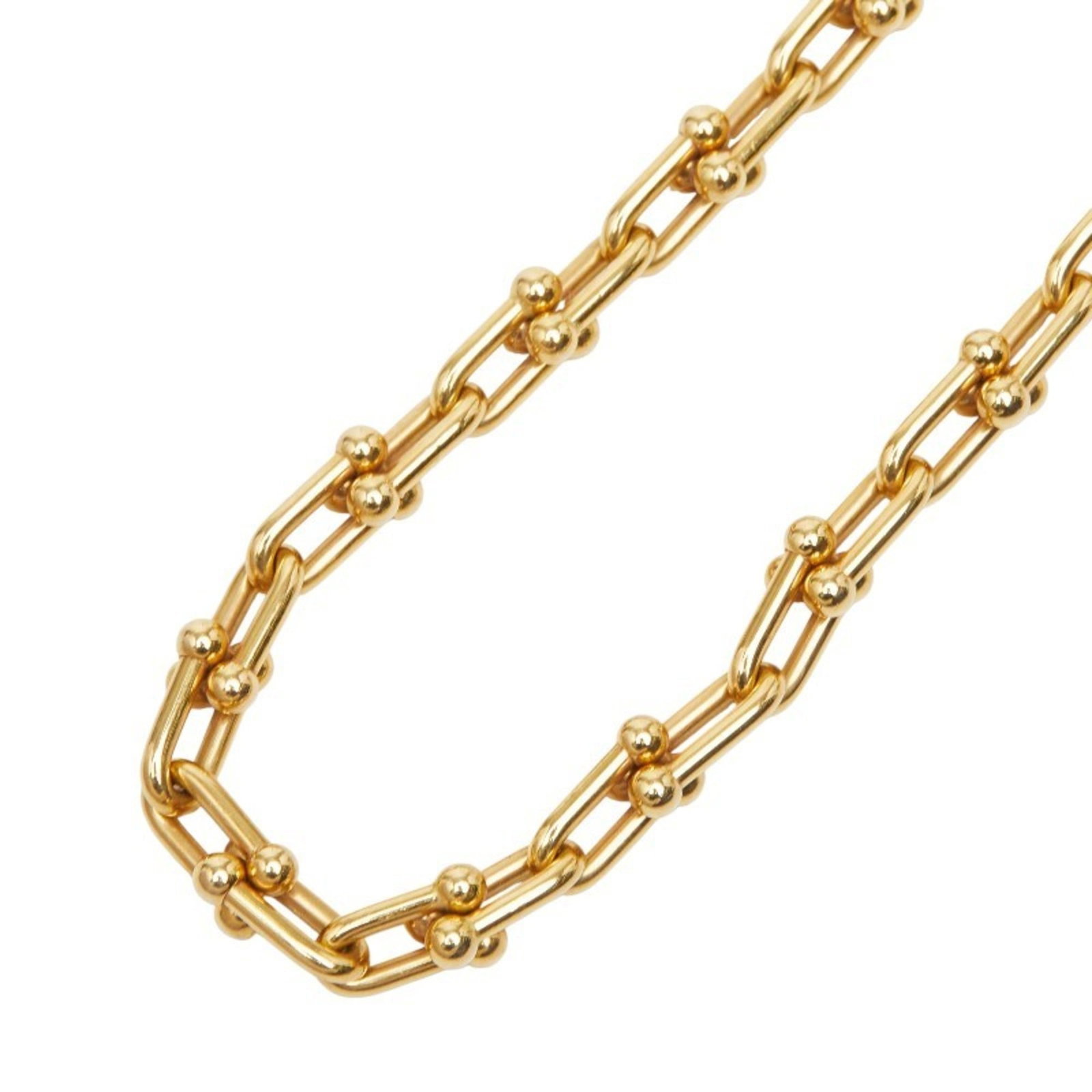 Tiffany & Co. 18K Yellow Gold Small Link Necklace (Au750 Stamp), Women's.: Tiffany & Co. 18K Yellow Gold Small Link Necklace (Au750 Stamp), Women's. A timeless piece of elegance, this 18K yellow gold small link necklace from Tiffany & Co. boasts a classic design that exudes