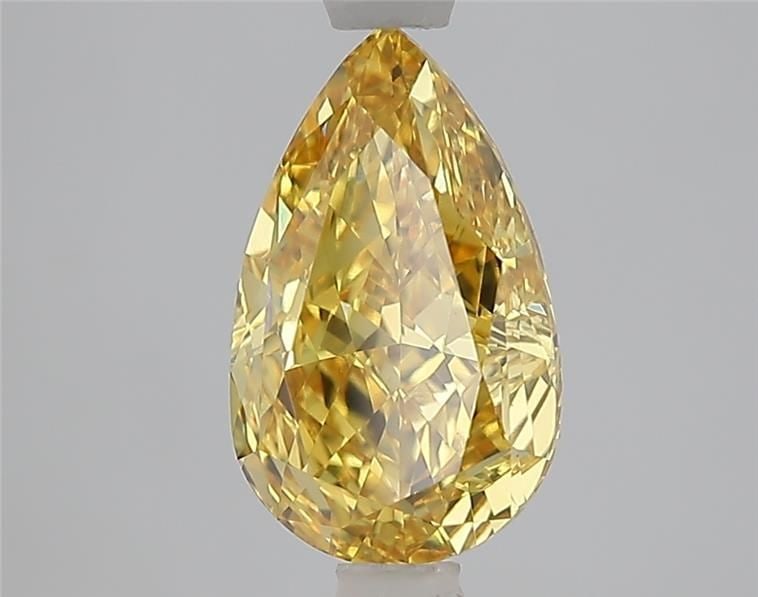 Loose Lab Diamond - IGI Pear 2.09ct Fancy Vivid Yellow VVS2: Loose Lab Diamond - IGI Pear 2.09ct Fancy Vivid Yellow VVS2 Experience the warmth and brightness of a lab-grown Fancy Vivid Yellow diamond, certified by IGI as VVS2 in clarity and EX in polish and sym