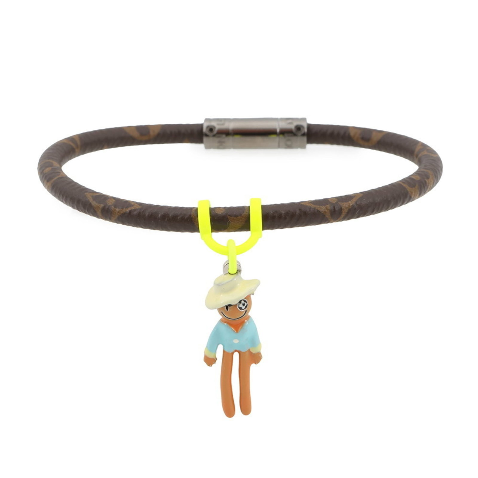 Louis Vuitton Monogram Charm Bracelet: Louis Vuitton Monogram Charm Bracelet Elevate your style with the iconic Louis Vuitton Monogram Charm Bracelet, boasting the signature brown monogram pattern and timeless charm that exudes luxury. Thi