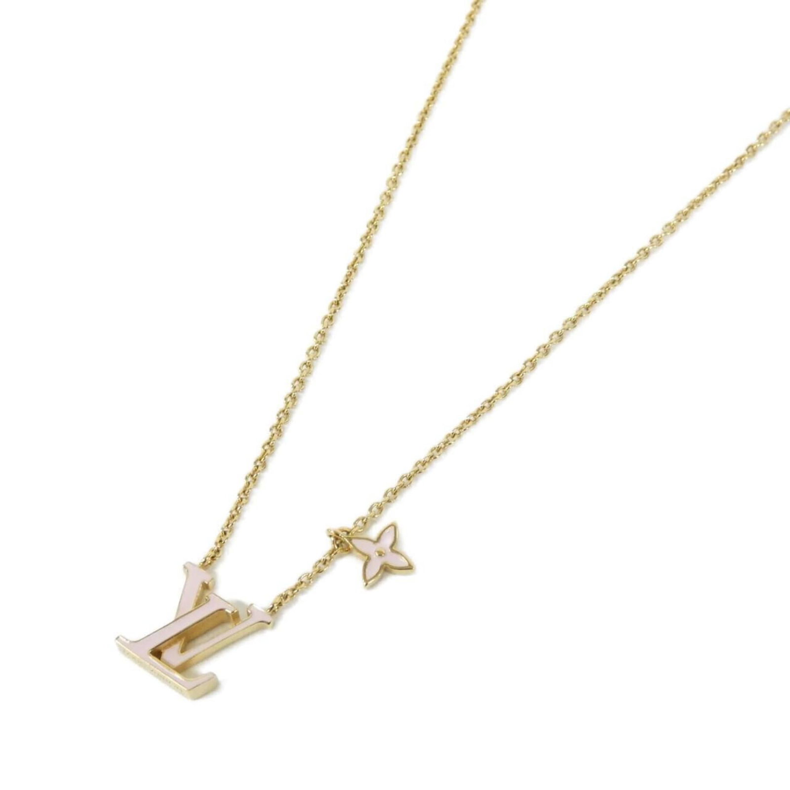M01215 Louis Vuitton LV Iconic Enamel Necklace: M01215 Louis Vuitton LV Iconic Enamel Necklace Elevate your style with the iconic Louis Vuitton LV Enamel Necklace, boasting a vibrant pink hue and sleek 14mm x 12mm enamel pendant. This timeless piec