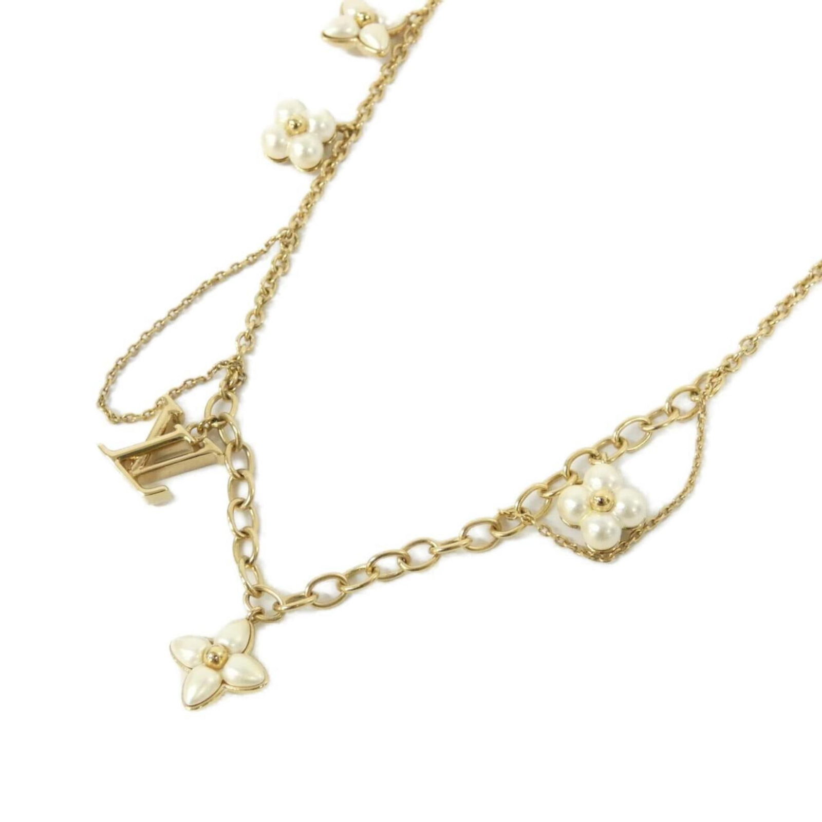 Louis Vuitton LV Floragram Necklace M03016 (1 of 5)