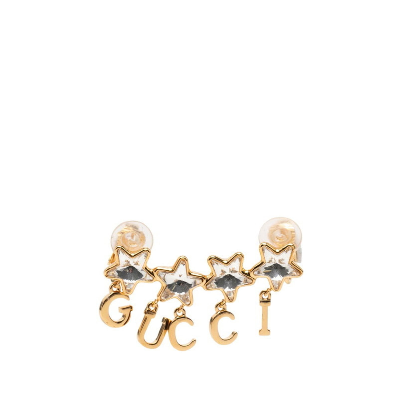 Gucci Clip Earrings in Gold Plating: Gucci Clip Earrings in Gold Plating Elevate your everyday style with these luxurious Gucci clip earrings in gold plating, featuring the iconic brand's signature craftsmanship and attention to detail.