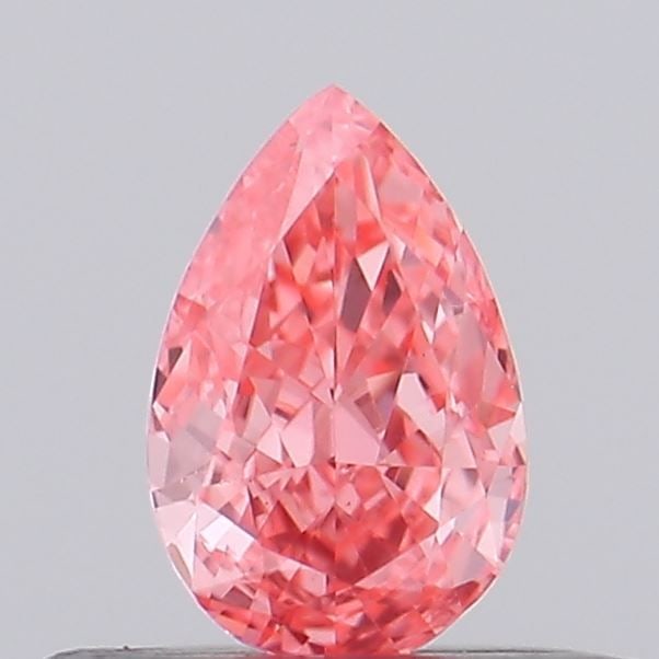 Loose Lab Diamond - Pear 0.25ct Fancy Vivid Pink VVS2: Loose Lab Diamond - Pear 0.25ct Fancy Vivid Pink VVS2 Experience the beauty of lab-grown luxury with this stunning 0.25ct Fancy Vivid Pink diamond, boasting exceptional clarity and color. Its vibrant