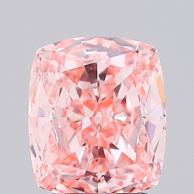 Loose Lab Diamond - IGI Cushion Modified 2.03ct Fancy Vivid Orangey Pink VVS2: Loose Lab Diamond - IGI Cushion Modified 2.03ct Fancy Vivid Orangey Pink VVS2 Experience the breathtaking beauty of a lab-grown diamond, certified by IGI as Fancy Vivid Orangey Pink in VVS2 clarity.