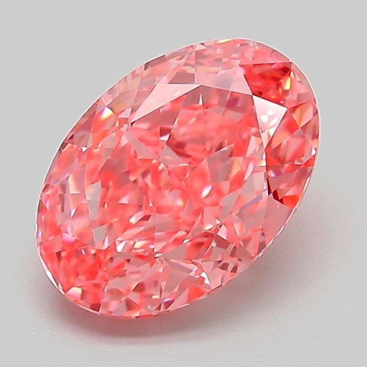 IGI Oval 2.07ct Fancy Vivid Pink VVS2 Loose Lab Diamond: IGI Oval 2.07ct Fancy Vivid Pink VVS2 Loose Lab Diamond Experience the rare beauty of a Fancy Vivid Pink diamond, one of the most coveted colors in nature. This 2.07ct lab-grown gem boasts