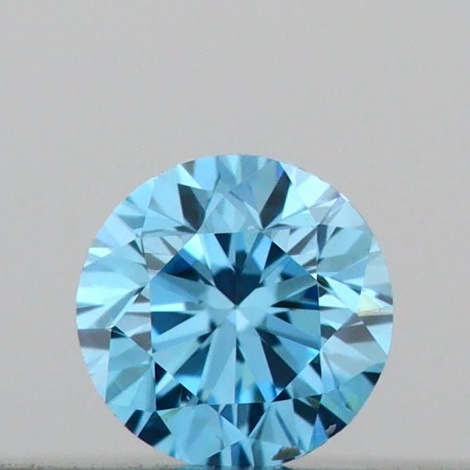 IGI Round 0.1ct Fancy Vivid Blue VVS2 Loose Lab Diamond (1 of 1)