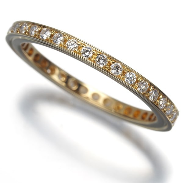 Yg Ponte Vecchio Ring Diamond 0.36Ct Full Eternity Us5.25-5.5 18K: Yg Ponte Vecchio Ring Diamond 0.36Ct Full Eternity Us5.25-5.5 18K Experience the timeless elegance of Ponte Vecchio, an iconic Italian brand renowned for its exquisite craftsmanship and attention to d