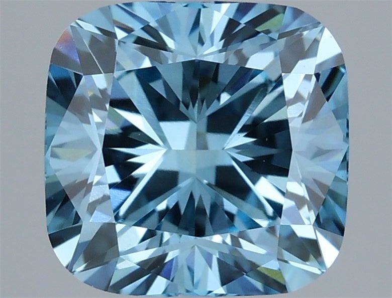 Loose Lab Diamond - IGI Cushion Modified 3.09ct Fancy Vivid Blue VVS2 (1 of 1)
