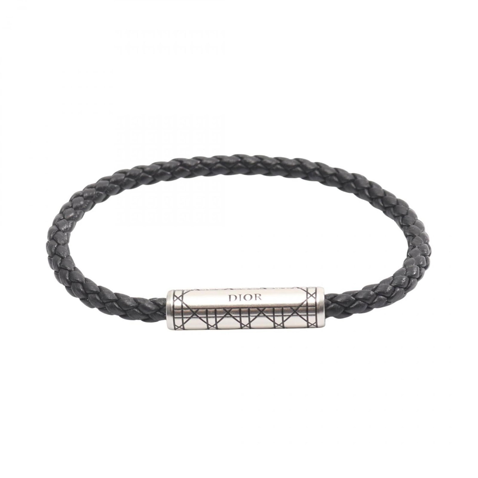 Christian Dior Charm Bracelet with Leather and Stainless Steel: Christian Dior Charm Bracelet with Leather and Stainless Steel Elevate your everyday style with the timeless charm of Christian Dior's iconic bracelet, crafted from luxurious leather and durable stain