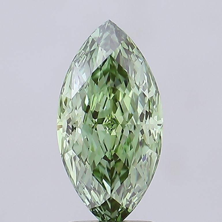 IGI Marquise 2.52ct Fancy Vivid Green VVS2 Loose Lab Diamond: IGI Marquise 2.52ct Fancy Vivid Green VVS2 Loose Lab Diamond Experience the rare beauty of a Fancy Vivid Green lab-grown diamond, certified by IGI and boasting exceptional clarity (VVS2) and cut