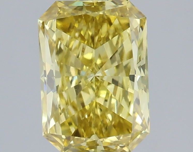 IGI Radiant 1.03ct Fancy Intense Yellow VVS2 Loose Lab Diamond: IGI Radiant 1.03ct Fancy Intense Yellow VVS2 Loose Lab Diamond Experience the vibrant beauty of nature in a lab-grown diamond, certified by IGI as a Fancy Intense Yellow VVS2 gemstone. This 1.03ct