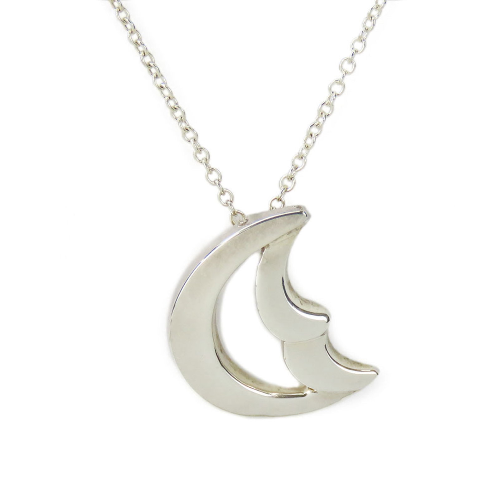 Women. Tiffany & Co. Crescent Moon Paloma Picasso Necklace in SV925 for: Women. Tiffany & Co. Crescent Moon Paloma Picasso Necklace in SV925 for A stunning Tiffany & Co. Crescent Moon Paloma Picasso necklace in sterling silver, this elegant piece boasts the iconic crescent