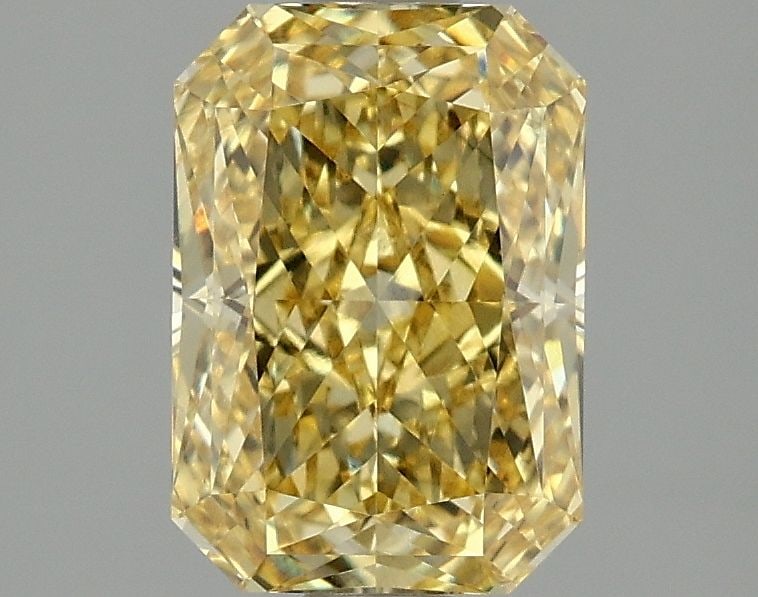 IGI Radiant 2.1ct Fancy Vivid Yellow VVS2 Loose Lab Diamond: IGI Radiant 2.1ct Fancy Vivid Yellow VVS2 Loose Lab Diamond A true gem for those seeking a unique and vibrant diamond, the IGI Radiant 2.1ct Fancy Vivid Yellow VVS2 Loose Lab Diamond boasts an