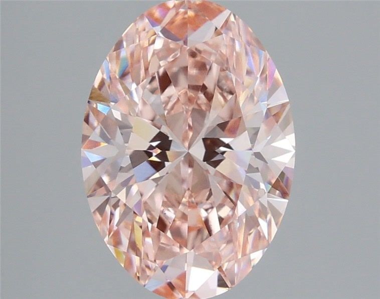 IGI Oval 3.48ct Fancy Vivid Pink VVS2 Loose Lab Diamond: IGI Oval 3.48ct Fancy Vivid Pink VVS2 Loose Lab Diamond Experience the breathtaking beauty of a lab-grown diamond, certified by IGI as Fancy Vivid Pink with exceptional clarity and cut. This stunning