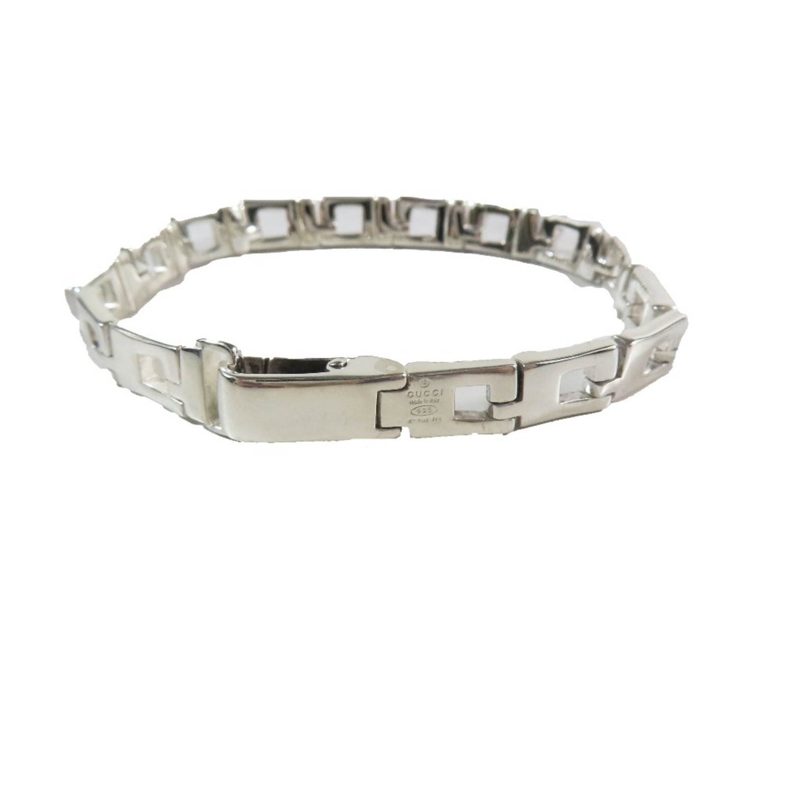 Gucci Silver 925 Charm Bracelet: Gucci Silver 925 Charm Bracelet Elevate your style with the iconic Gucci charm bracelet, crafted from high-quality silver 925 that shines with a luxurious finish. This sleek and sophisticated accessor