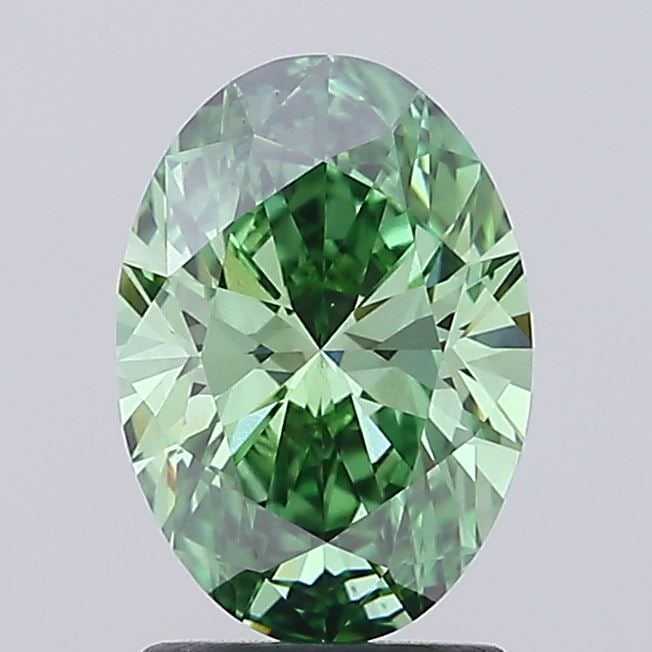 IGI Oval 1.76ct Fancy Vivid Green VVS2 Loose Lab Diamond: IGI Oval 1.76ct Fancy Vivid Green VVS2 Loose Lab Diamond Exceptional Oval 1 Fancy Vivid Green available for auction. Review complete item specifications below for detailed information. Item Specifics: