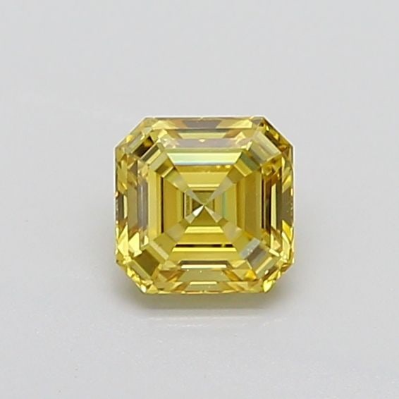IGI Asscher 1.03ct Fancy Intense Yellow VVS2 Loose Lab Diamond: IGI Asscher 1.03ct Fancy Intense Yellow VVS2 Loose Lab Diamond Experience the vibrant warmth of a Fancy Intense Yellow diamond, one of the rarest and most coveted colors in nature. This 1.03ct