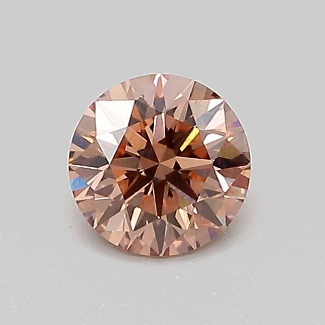 IGI Round 0.53ct Fancy Light Brown VVS2 Loose Lab Diamond (1 of 1)