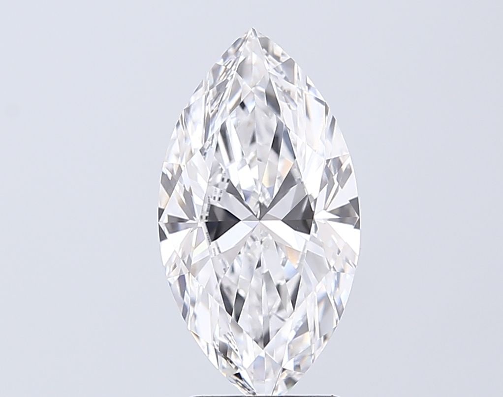 IGI Marquise 2.57ct D VVS1 Diamond: IGI Marquise 2.57ct D VVS1 Diamond Experience the exceptional beauty of this lab-grown IGI Marquise diamond, boasting a stunning 2.57ct D color and VVS1 clarity. Its EX polish and symmetry ensure maxi
